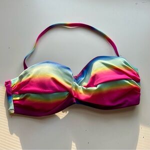 Colorful Strapless Bikini Top